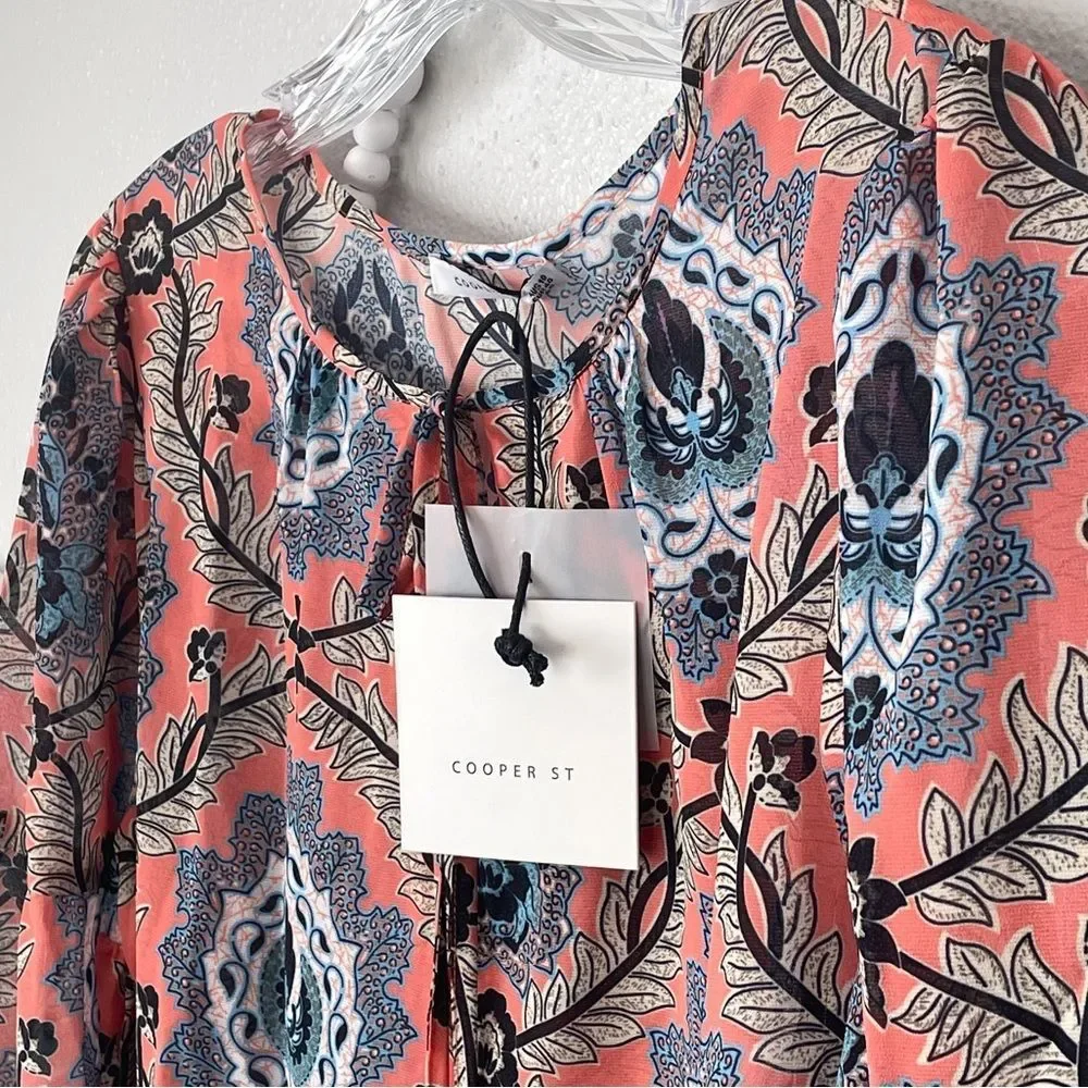 Cooper St Viva Sheer Floral Paisley Print Top - Picture 3 of 9